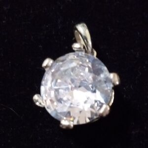 ROUND FACETTED CRYSTAL PENDANT